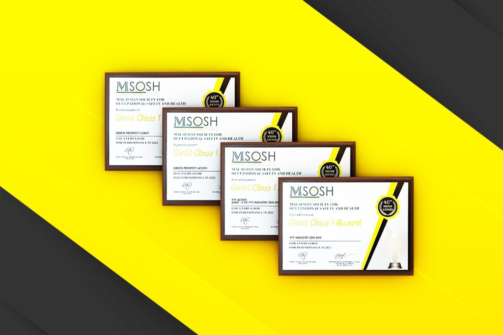 YTY Recognized by MSOSH with Multiple Health & Safety Awards