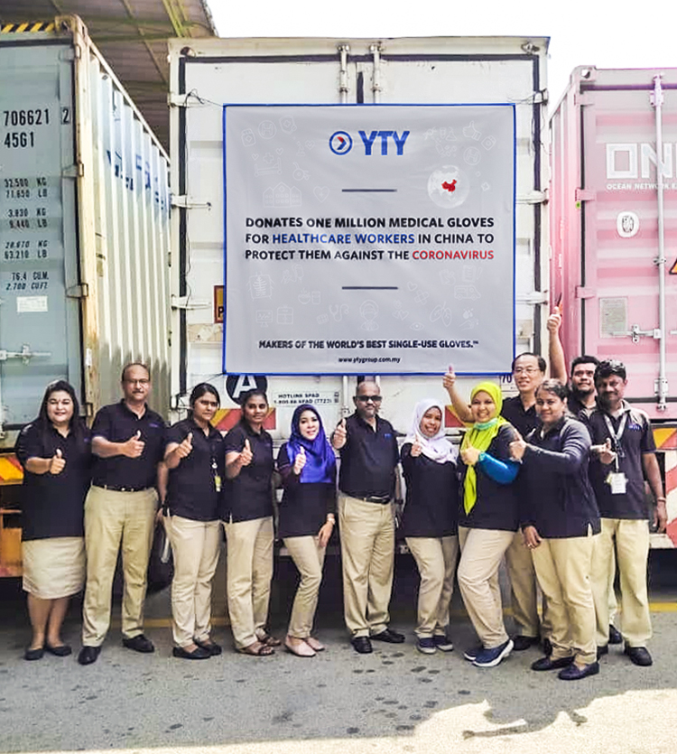 Yty Donates One Million Gloves To Fight The Coronavirus